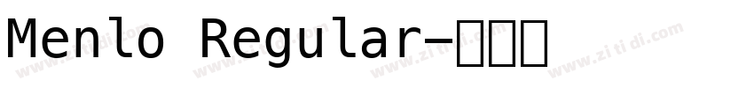 Menlo Regular字体转换